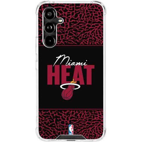 NBA Miami Heat Elephant Print Galaxy A54 5G Clear Case