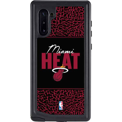 NBA Miami Heat Elephant Print Galaxy Note 10 Waterproof Case