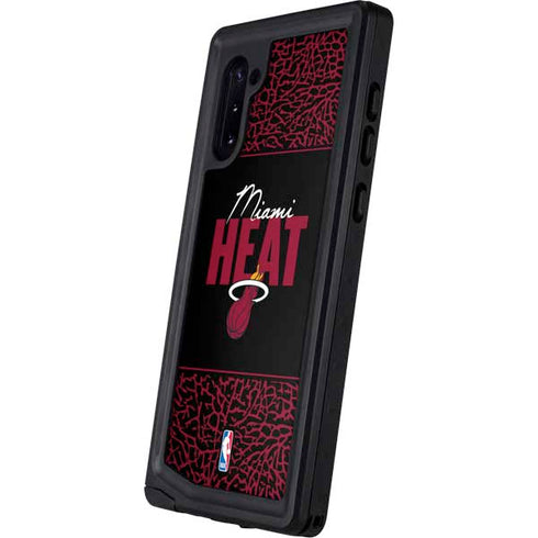 NBA Miami Heat Elephant Print Galaxy Note 10 Waterproof Case