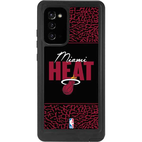 NBA Miami Heat Elephant Print Galaxy Note20 5G Waterproof Case