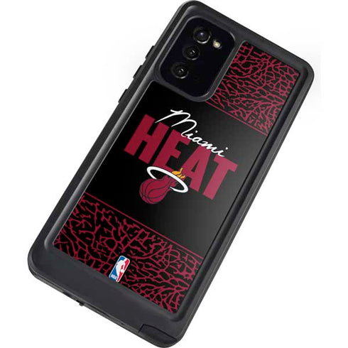 NBA Miami Heat Elephant Print Galaxy Note20 5G Waterproof Case