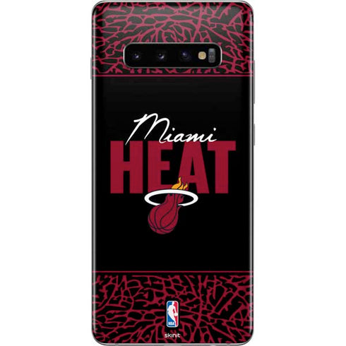 NBA Miami Heat Elephant Print Galaxy S10 Plus Skin