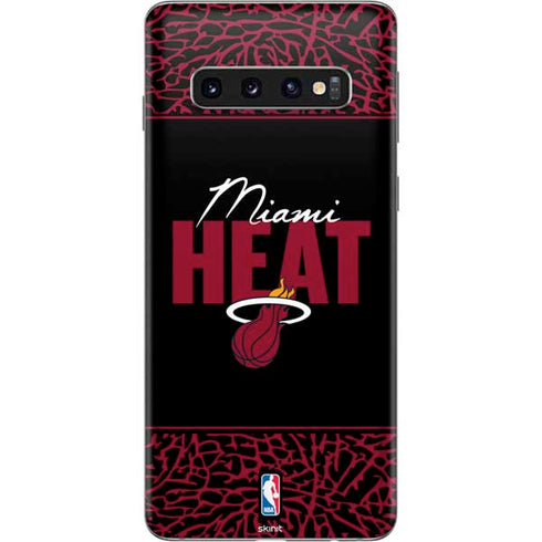 NBA Miami Heat Elephant Print Galaxy S10 Skin