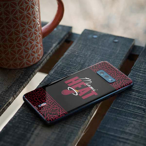 NBA Miami Heat Elephant Print Galaxy S10e Skin