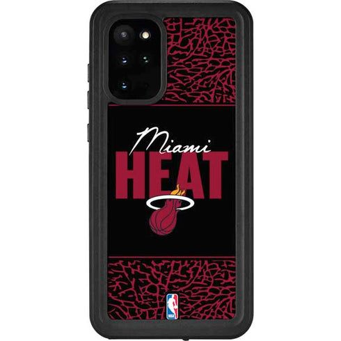 NBA Miami Heat Elephant Print Galaxy S20 Plus Waterproof Case
