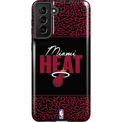 NBA Miami Heat Elephant Print Galaxy S21 Plus 5G Pro Case
