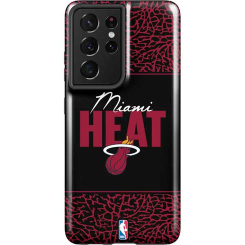 NBA Miami Heat Elephant Print Galaxy S21 Ultra 5G Pro Case