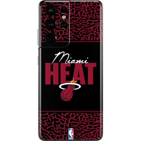 NBA Miami Heat Elephant Print Galaxy S21 Ultra 5G Skin
