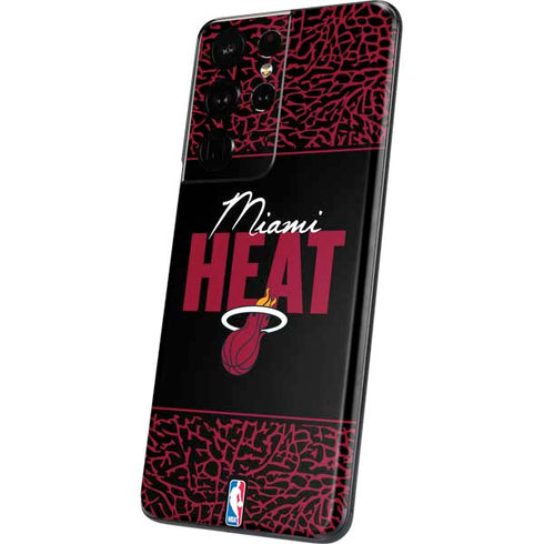 NBA Miami Heat Elephant Print Galaxy S21 Ultra 5G Skin