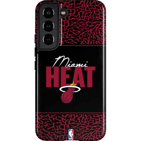NBA Miami Heat Elephant Print Galaxy S22 Pro Case