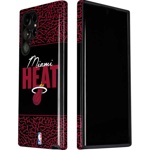 NBA Miami Heat Elephant Print Galaxy S22 Ultra Pro Case