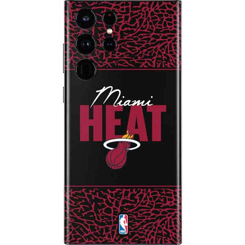 NBA Miami Heat Elephant Print Galaxy S22 Ultra Skin