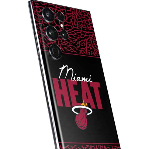 NBA Miami Heat Elephant Print Galaxy S22 Ultra Skin