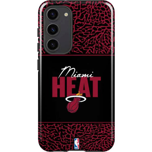 NBA Miami Heat Elephant Print Galaxy S23 Plus Pro Case