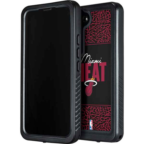 NBA Miami Heat Elephant Print Galaxy S23 Plus Waterproof Case