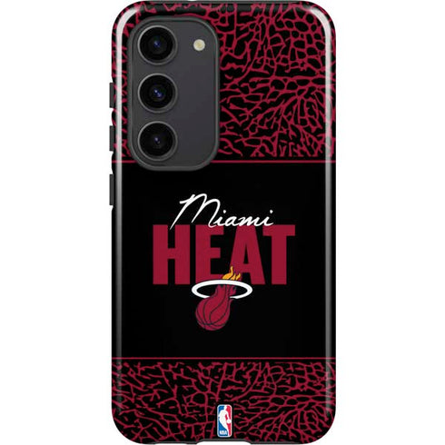NBA Miami Heat Elephant Print Galaxy S23 Pro Case