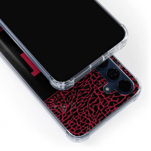 NBA Miami Heat Elephant Print Galaxy S24 Clear Case
