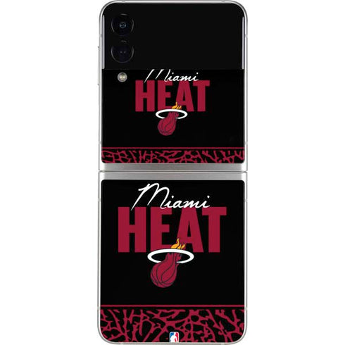 NBA Miami Heat Elephant Print Galaxy Z Flip3 5G Skin
