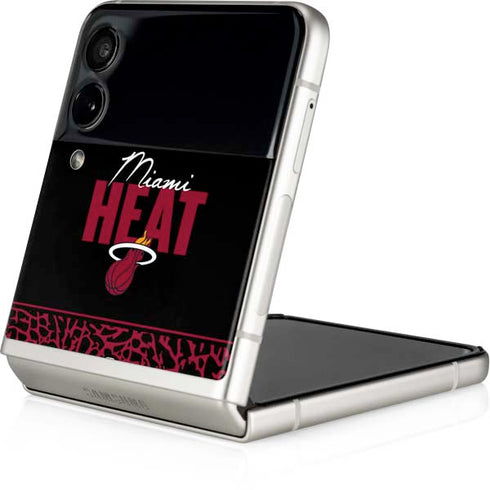 NBA Miami Heat Elephant Print Galaxy Z Flip3 5G Skin