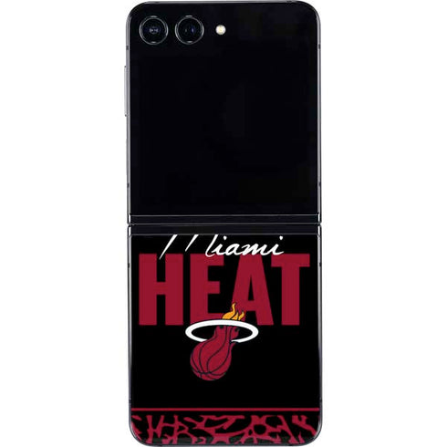 NBA Miami Heat Elephant Print Galaxy Z Flip5 5G Skin