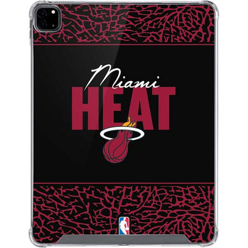 NBA Miami Heat Elephant Print iPad Pro 12.9in (2020) Clear Case