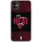 NBA Miami Heat Elephant Print iPhone 11 Clear Case