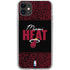 NBA Miami Heat Elephant Print iPhone 11 Clear Case