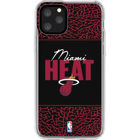 NBA Miami Heat Elephant Print iPhone 11 Pro Clear Case