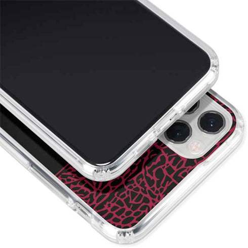 NBA Miami Heat Elephant Print iPhone 11 Pro Clear Case