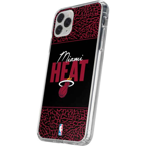 NBA Miami Heat Elephant Print iPhone 11 Pro Clear Case
