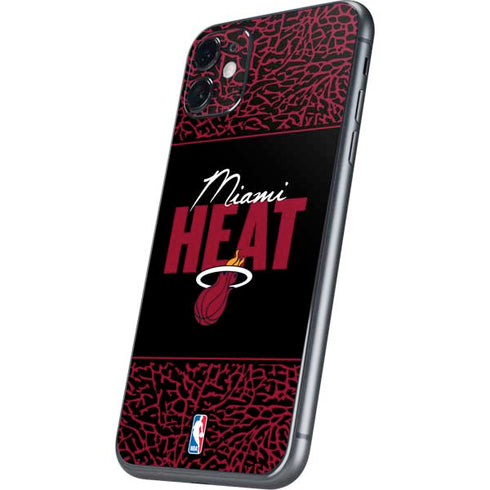 NBA Miami Heat Elephant Print iPhone 11 Skin