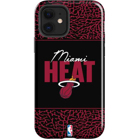 NBA Miami Heat Elephant Print iPhone 12 Impact Case