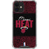 NBA Miami Heat Elephant Print iPhone 12 Mini Clear Case
