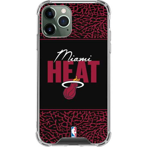 NBA Miami Heat Elephant Print iPhone 12 Pro Clear Case