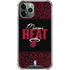 NBA Miami Heat Elephant Print iPhone 12 Pro Clear Case