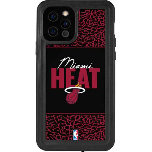 NBA Miami Heat Elephant Print iPhone 12 Pro Waterproof Case