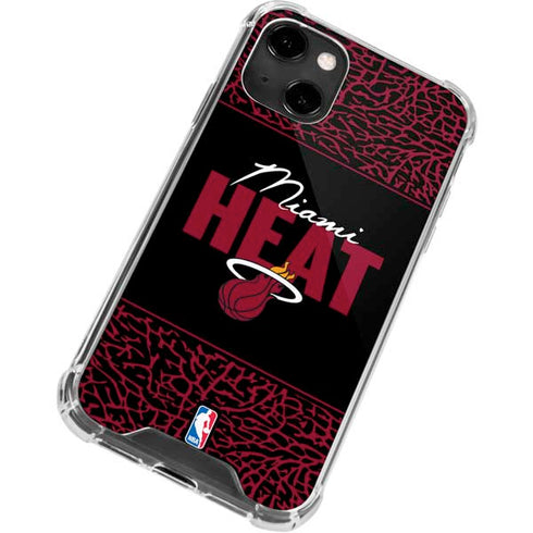 NBA Miami Heat Elephant Print iPhone 13 Clear Case
