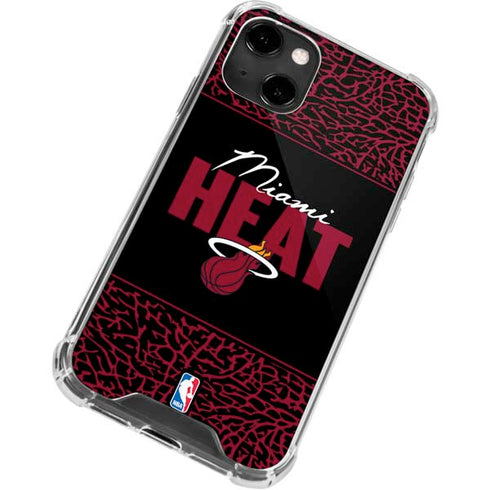 NBA Miami Heat Elephant Print iPhone 14 Clear Case