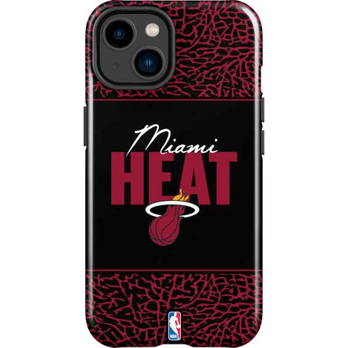 NBA Miami Heat Elephant Print iPhone 15 Plus Impact Case