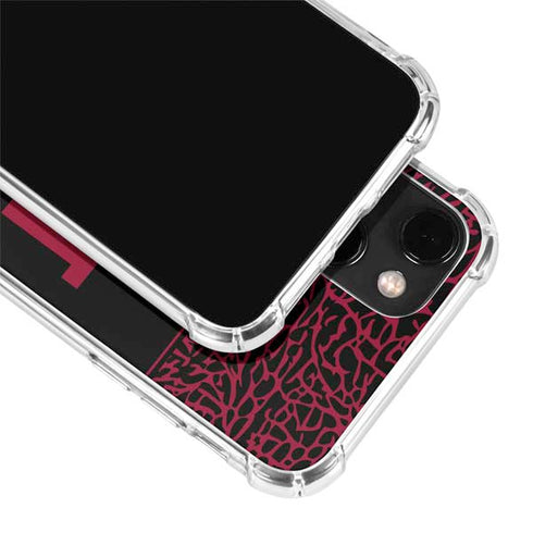 NBA Miami Heat Elephant Print iPhone 14 Plus Clear Case