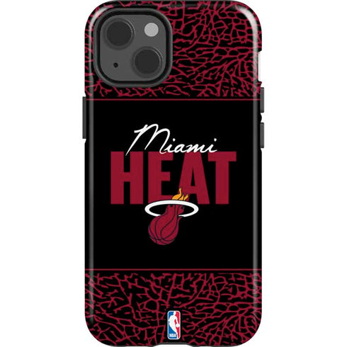 NBA Miami Heat Elephant Print iPhone 15 Impact Case