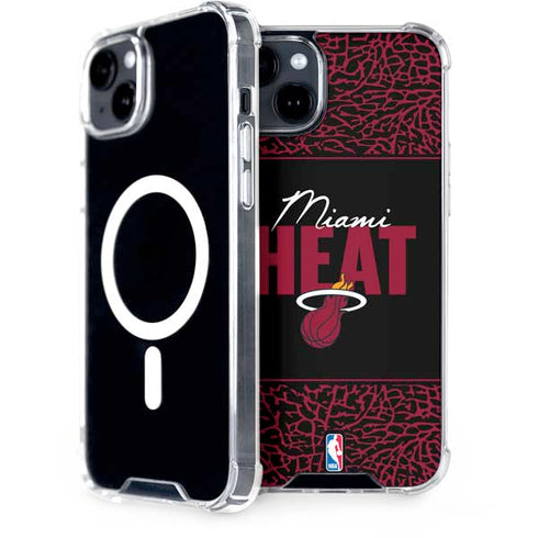 NBA Miami Heat Elephant Print iPhone 14 Plus MagSafe Case
