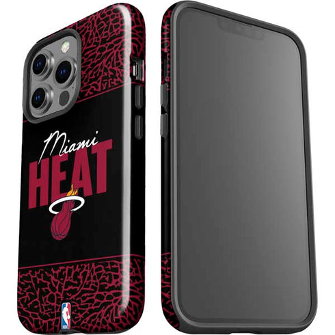 NBA Miami Heat Elephant Print iPhone 15 Pro Impact Case