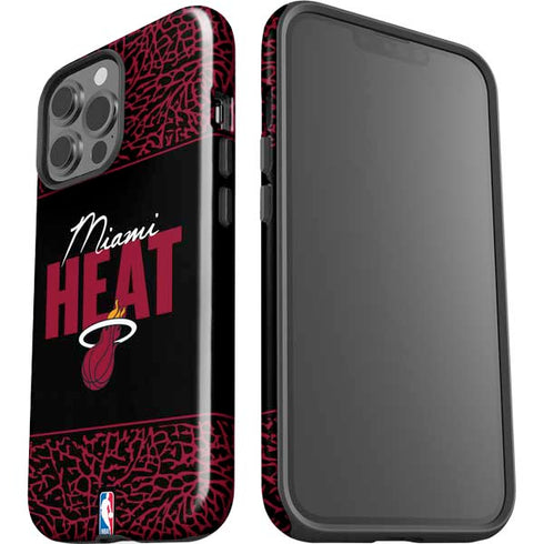 NBA Miami Heat Elephant Print iPhone 15 Pro Max Impact Case