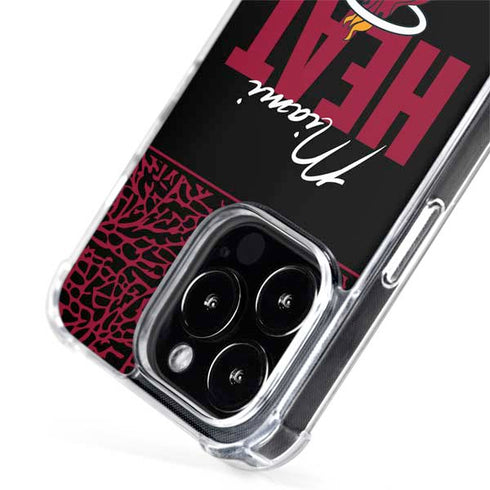 NBA Miami Heat Elephant Print iPhone 15 Pro Max MagSafe Case