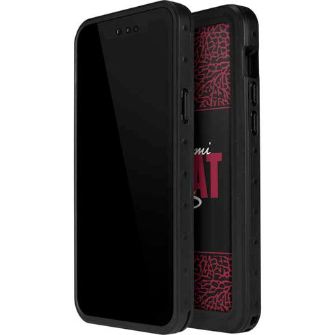 NBA Miami Heat Elephant Print iPhone 14 Pro Max Waterproof Case