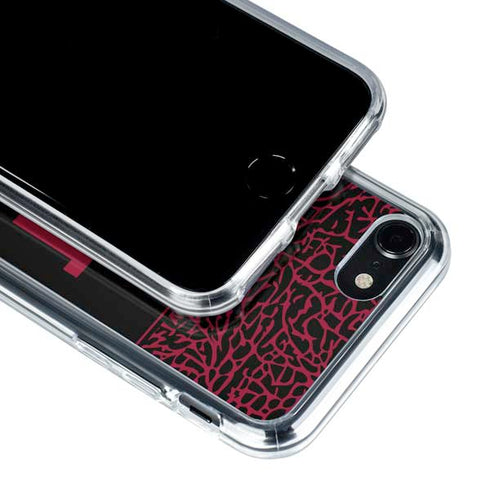 NBA Miami Heat Elephant Print iPhone SE (2nd & 3rd Gen) Clear Case