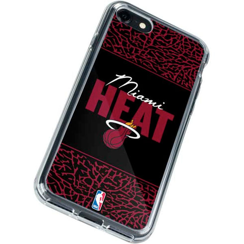NBA Miami Heat Elephant Print iPhone SE (2nd & 3rd Gen) Clear Case