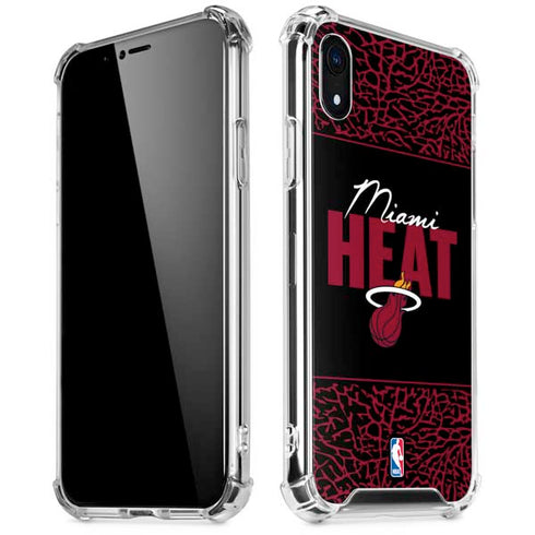 NBA Miami Heat Elephant Print iPhone XR Clear Case