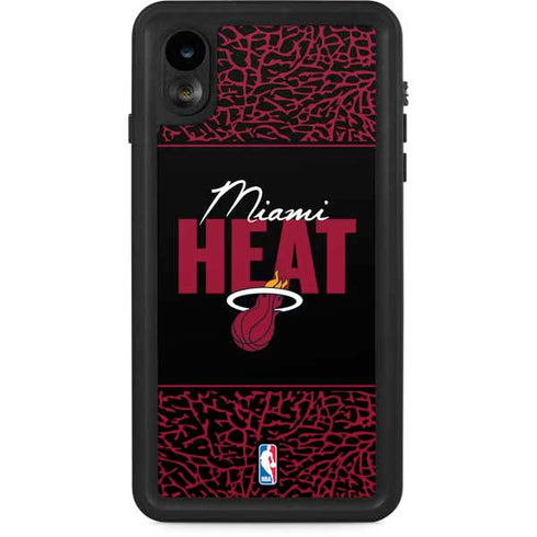 NBA Miami Heat Elephant Print iPhone XR Waterproof Case